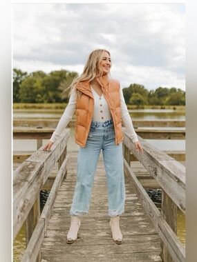 Buddy Love Helen Vegan Leather Puffer Vest